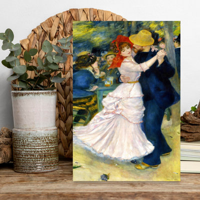 «Dance at Bougival», impression d'art contemporain classique et coloré