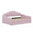Full Size Upholstered Daybed With 2 Drawers, Wood Daybed With Shall Shaped Backrest-801253199
