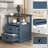 Azella Frame 2 End Table Set with Storage and Built-In Outlets-842143930