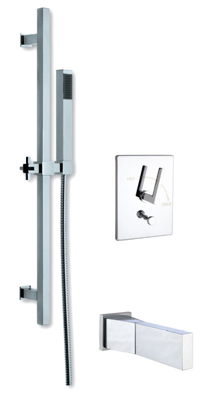 Crisp Complete Shower System, Polished Chrome
