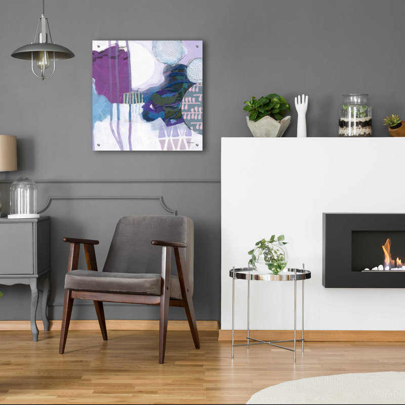 «Abstract Layers IV» par Kathy Ferguson, H 24 po x l 24 po x P 0,2 po