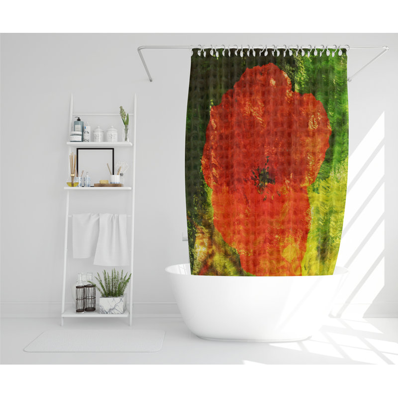 Poppy Designer Shower Curtain