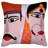 Embroidered Traditional Couple Cushion Covers Set of 4 for Christmas Home Decor & Gift Indoor Outdoor