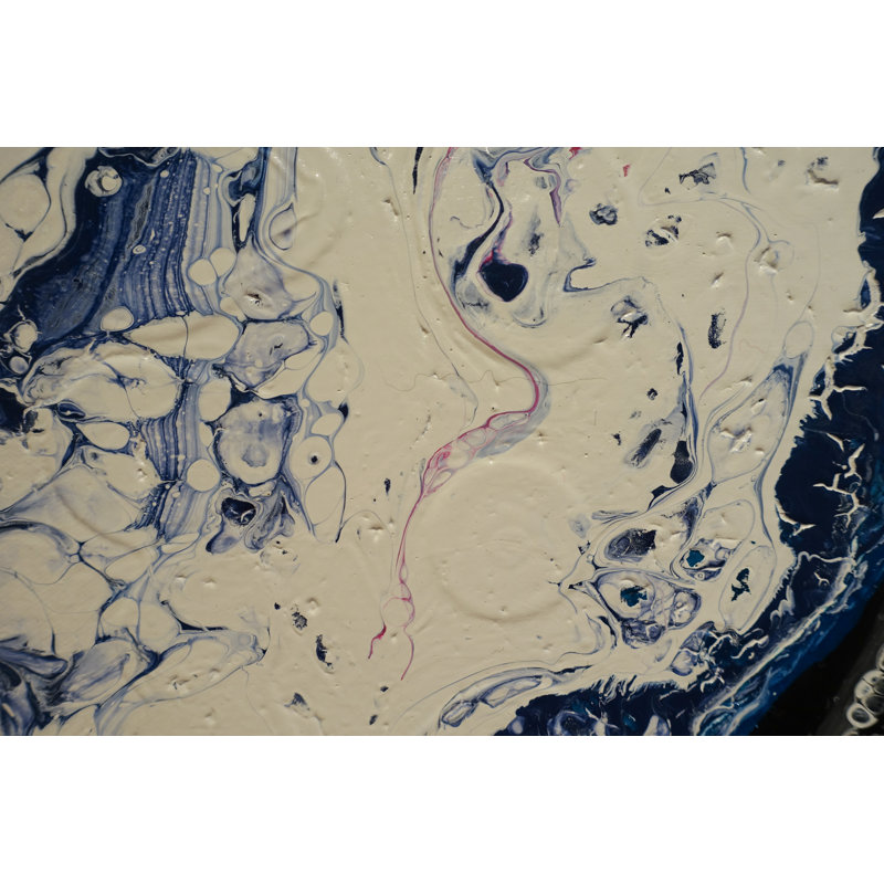'Peeking Through Foam' - Wrapped Canvas Painting Print