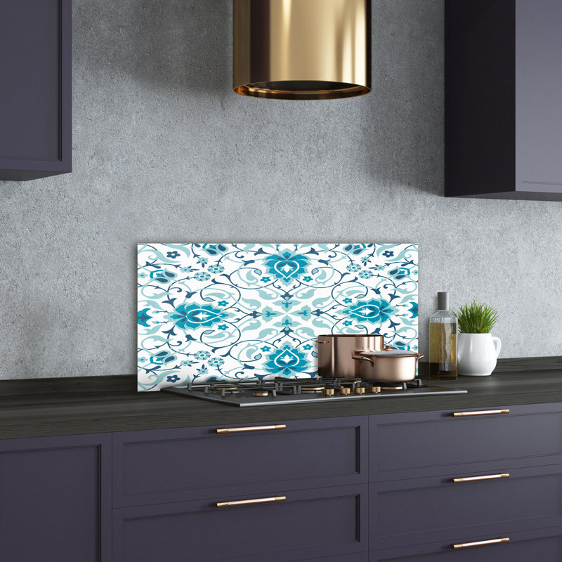 Bernadene 50cm W x 100cm L Glass Peel and Stick Panel