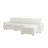 Grandon 117" Modern Oversized Square Arm Sectional Sofa with One Ottoman-1661713252