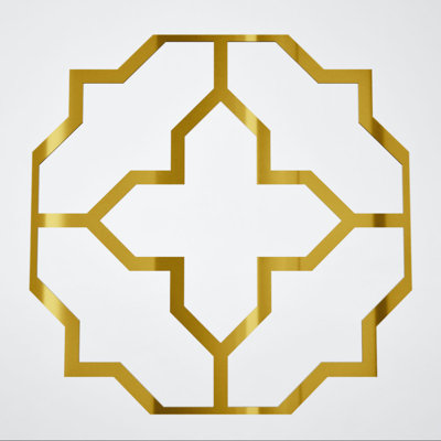 Panneaux de plafond décoratifs en acrylique très grand l 33 po x H 33 po x T 1/8 po, miroir doré