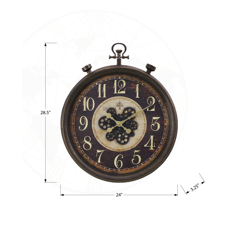 24" Transitional Round Wall Clock
