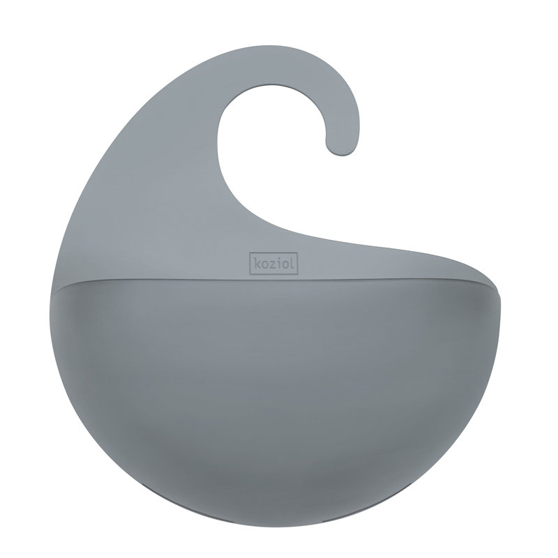 Surf Portable Shower Caddy, 25.3cm H x 21.6cm W x 6.5cm D, Anthracite