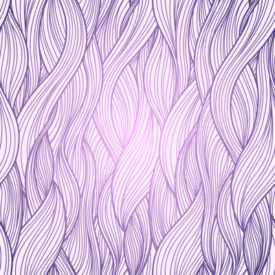 Purple Abstract Waves by Transiastock - Wrapped Canvas Painting