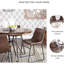 Ensemble de 2 chaises baquet Mid-Century Centiar - noir et brun