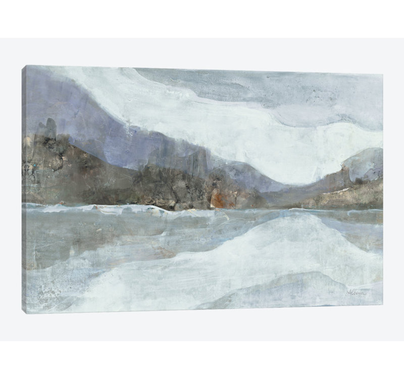 « light winter landscape », reproduction d’impression sur toile, H 12 po x l 18 po x P 1,5 po