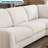 Modern Style Wedge Chaise Sectional-739404634