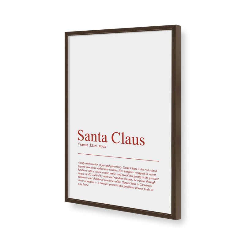 «Simply Santa», reproduction d'art, Sans cadre, 18 po x 24 po