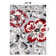 Rooshi Floral Gray/Red Area Rug
