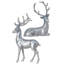 Cerfs d'hiver en résine