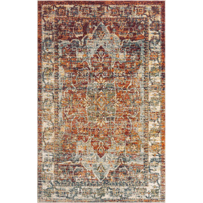 Tapis oriental orange Alresford
