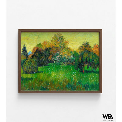 «The Poets Garden» par Vincent Van Gogh, reproduction de peinture à l'huile sur jardin vert, impression d'arbre de Van Gogh, décoration de maison botanique, poètes, art mural