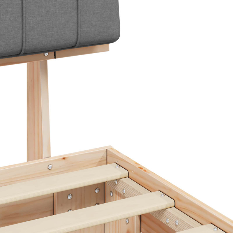 Bed, Light Grey, Small Single (2'6)