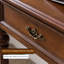 Bureau traditionnel en bois d'hévéa avec tiroirs-155070084