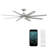 Roboto XL Indoor/Outdoor 8-Blade Smart Ceiling Fan 70" with 3000 LED Light Kit and Remote Control, Works With Alexa and iOS or Android App-82983068