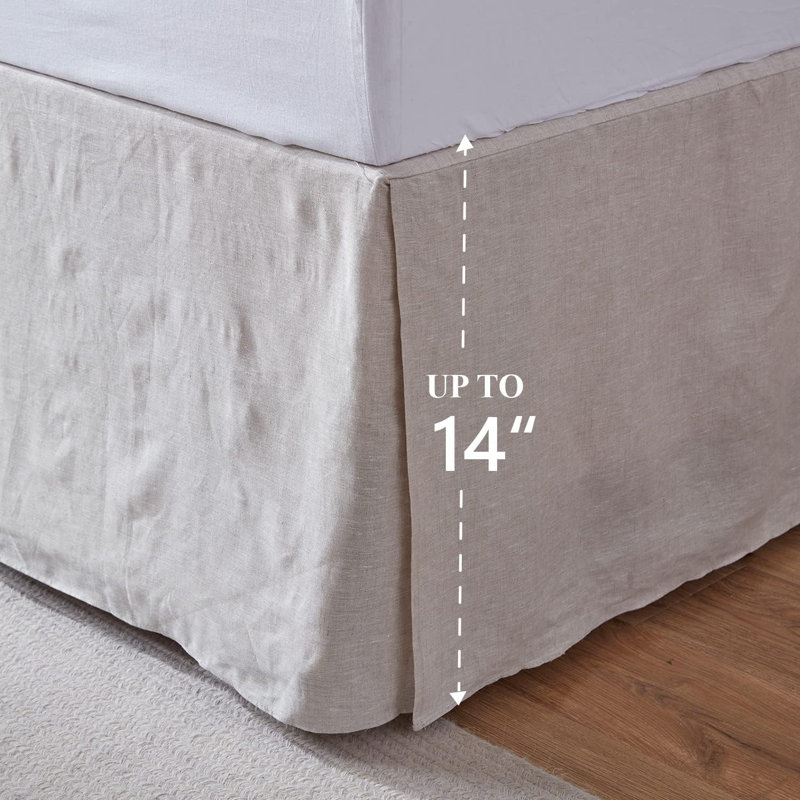 Linen Bed Skirt, Linen, Queen