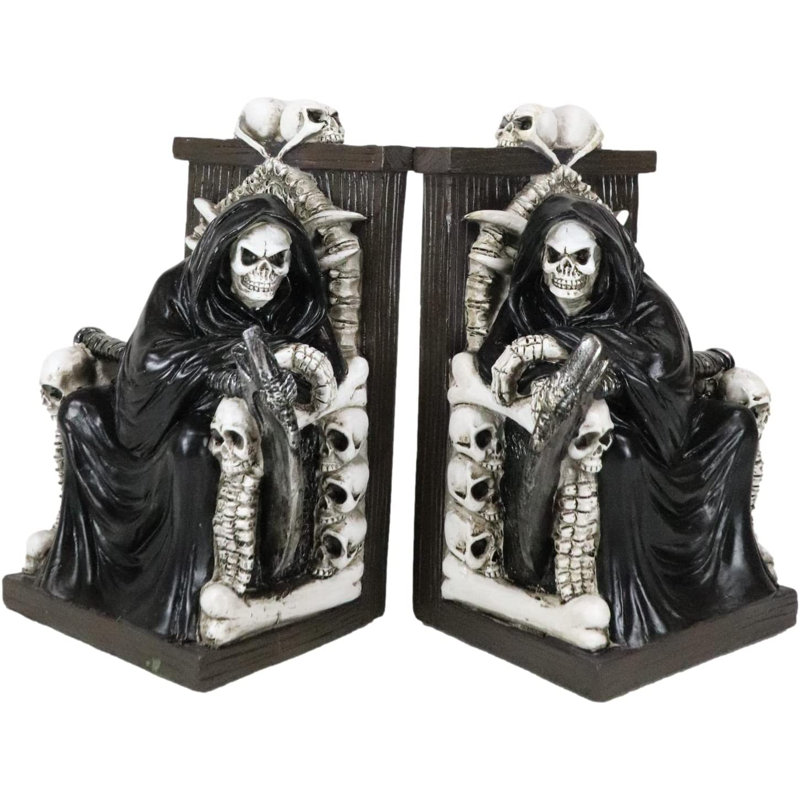 Paire de serre-livres Gabrelle Grim Reaper
