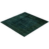 Overdyed One-of-a-Kind 8' 2" X 8' 3" Hand Knotted Area Rug