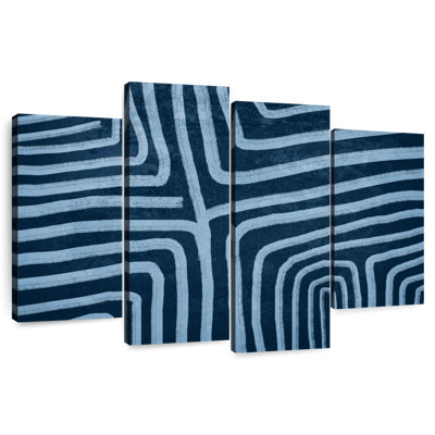 Avery Ethnic Navy Abstract