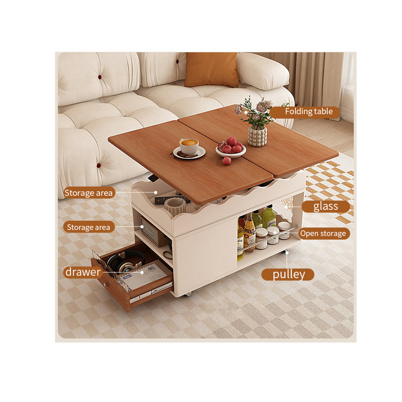 French style coffee table, Cream
