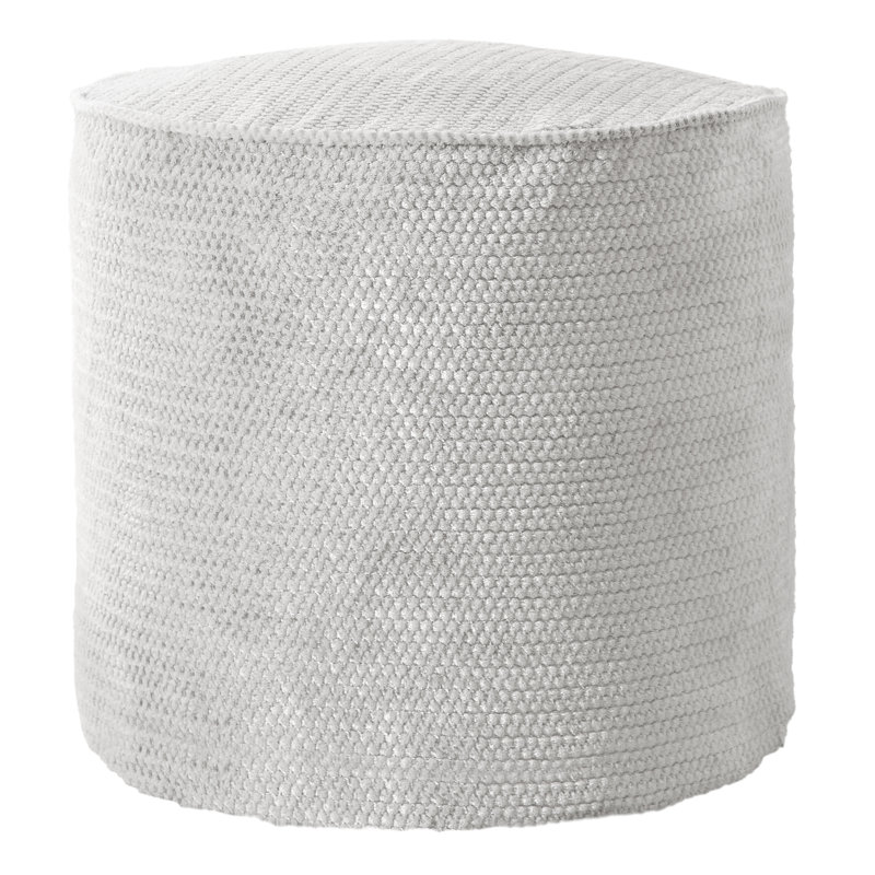 Camreigh Upholstered Pouf, Sutherland Dove 100% Polyester
