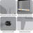 Gray Wood Six-Drawer Dresser, Modern Chest of Drawers with Deep Storage, 60"W x 18"D x 30"H, for Bedroom, Living Room, or Entryway-1667711674