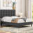 Size Modern Upholstered Bed Frame with Adjustable Square Tufted Headboard-93363909-99170190