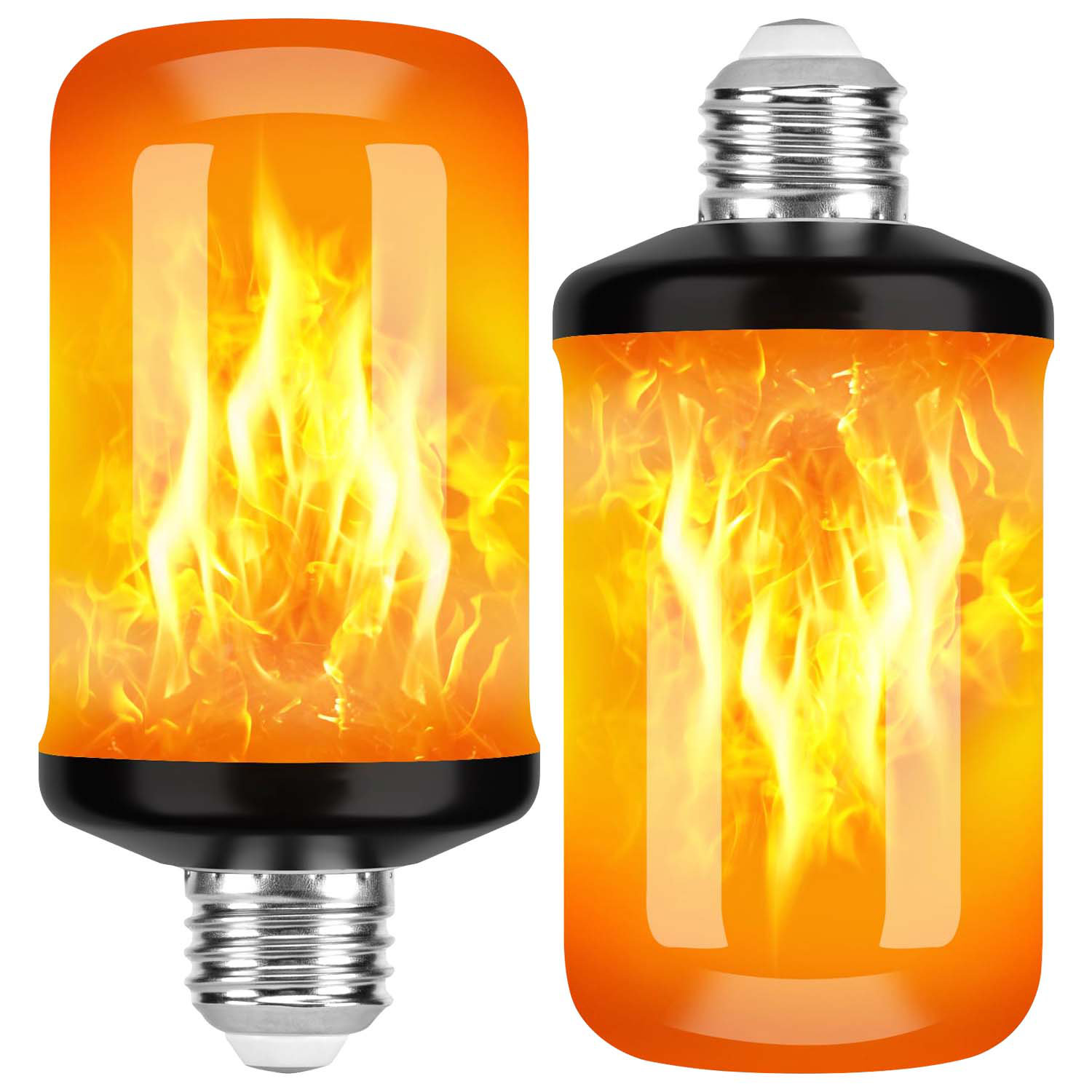 Que Linda Stationery Shop 25-watt Equivalent F20 E26 Flame Led Light Bulb  With Upside Down Effect, 4 Modes Flicker In Orange | Wayfair, image size:1500x1500