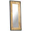 Lenny Wood Flat Wall Mirror-1156794149