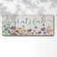«Grateful Wildflowers On Canvas», art textuel