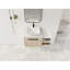 Meuble-lavabo moderne 36 po avec lavabo en céramique et conception murale