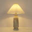 Lampe de chevet sculpturale organique moderne en céramique à 1 lumière, 46,5 cm (18,3 po)