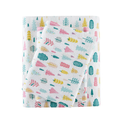 Gracie Mills Atticus Cotton Flannel Printed Sheet Set