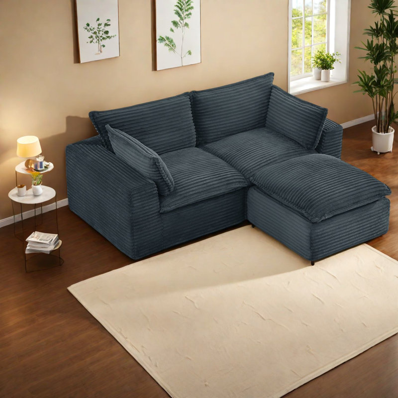 Canapés Cloud Comfort, velours côtelé durable, modulaire moderne pour la maison