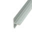 Outwater 3/4In Mill Finish Flat Aluminum Centre Barb Tee Moulding, 46In Lengths (Pack Of 3)