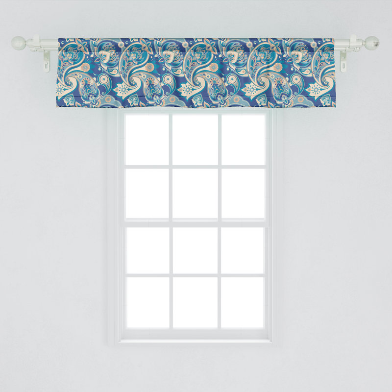 Ensemble de 2 cantonnières Ambesonne Paisley, L 54 po x L 12 po