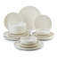 Service de table en porcelaine crème Artisan Speckled (service de 16 pièces pour 4 personnes)