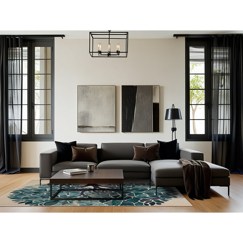 Shadowed Glade Rug, Rectangle 2' x 3'