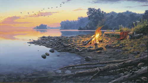 Fireside Point by Darrell Bush - Print
