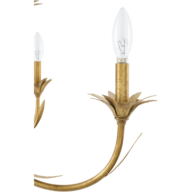 Lustre Abrams, Doré, Six lumières