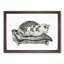 Cat upon a Cushion by Jean Bernard - Picture Frame Drawing Print-55513505-55513503