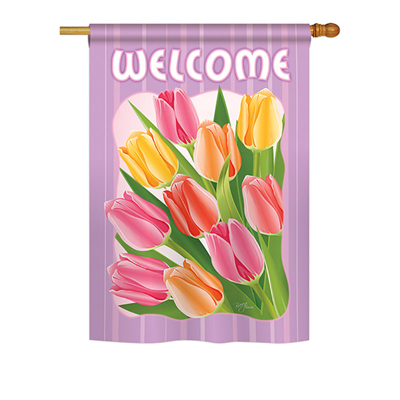 Double Sided Polyester House Flag, 18.5" H x 13" W
