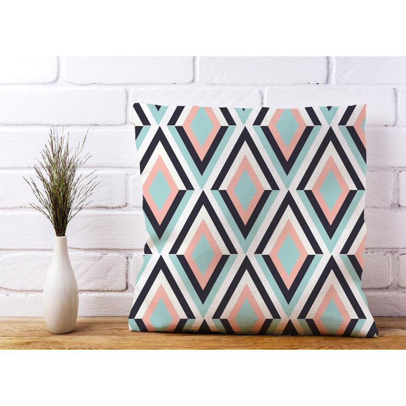Riverdale Zig Zag Argyle Square Throw Cushion