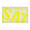 Tapis jaune barhood de à tissage plat rand cite city